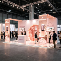 Système d'exposition modulaire en tissu tendu pour stand de salon professionnel en aluminium 10x20 pieds