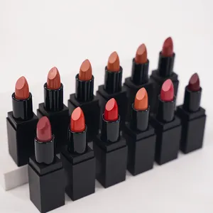 OEM ODM Vegan Maquillage Rouge Crème Rouge À Lèvres Stick No Brand Waterproof Nude Solid vegan Matte Lipstick