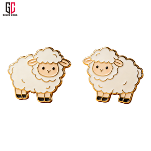 Broche en métal personnalisée d'usine (12 ans d'expérience) – Épingle de revers en forme d'animal pour sac à dos et vêtements – Adorable badge mouton pour enfants et amis – Idéal comme cadeau - Product Image 1