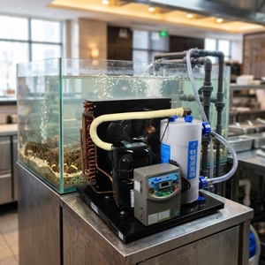 Enfriador de Mariscos Comercial de 2HP, 5.2kW, 220V, con Evaporador de Titanio y Compresor Sanyo para Hotel, Restaurante, Tanque de Langostas y Camarones Vivos - Product Image 6