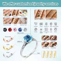 Bague de mariage pour femme en or 14 carats plaqué or, moissanite ronde de 2 carats couleur D à quatre griffes, certifiée GRA, bijoux en or 14k 18k sur mesure