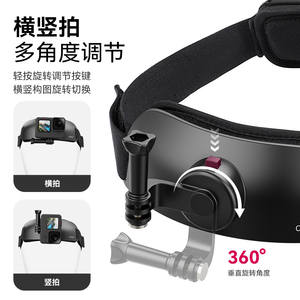 Soporte para Cabeza Ulanzi CM027 para Cámara de Perspectiva en Primera Persona, Cámara Deportiva Action5/4, Pocket3, Accesorio para Vlog Móvil, Compatible con <span class=keywords><strong>GoPro</strong></span> - Product Image 3