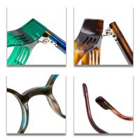Nouvelle monture de lunettes d'été au design original, monture ronde personnalisée pour hommes et femmes 9666