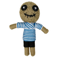 Porte-clés artisanal mignon, chaîne d'ornement fait à la main, couteau Voodoo maléfique, poupées Voodoo personnalisées d'halloween bon marché, 2023