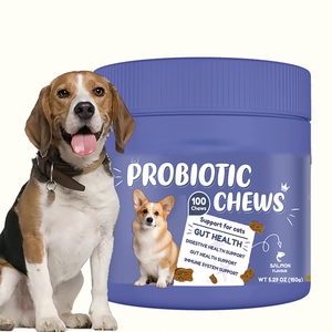 Suplemento Masticable Probiótico Orgánico Natural OEM para <span class=keywords><strong>Perros</strong></span>, Apoya la Salud Digestiva e Inmunológica, Absorción Rápida, Cuidado de la Salud de las Mascotas - Product Image 1