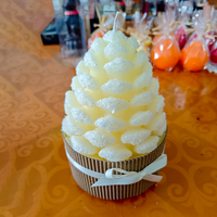 Bougies d'arbre de noël cire sans flamme décor de vacances pièce maîtresse de batterie pour les boîtes-cadeaux fêtes en vrac en gros