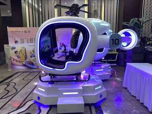 เฮลิคอปเตอร์ VR JiaYi 360 องศา เครื่องบินจำลองเสมือนจริงในร่ม ทำจากโลหะและพลาสติก ให้ประสบการณ์เสมือนจริงสุดตื่นเต้นแบบอินเทอร์แอคทีฟ ที่นั่งคู่ ระบบเคลื่อนไหว 360 องศา ใช้ไฟ 220V - Product Image 4