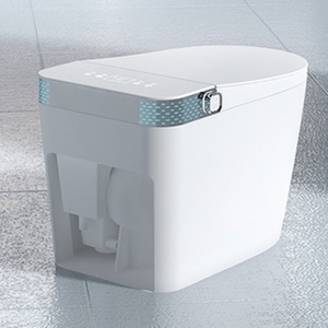 <span class=keywords><strong>WC</strong></span> intelligents, accessoires noirs, cuvette Toto, siège de toilette, commode dorée, <span class=keywords><strong>Geberit</strong></span> - Product Image 1