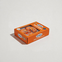 Boîtes à fruits de mer en carton ondulé avec impression de logo haut de gamme, dorure à chaud, laminage mat UV, finition brillante, emballage cadeau élégant
