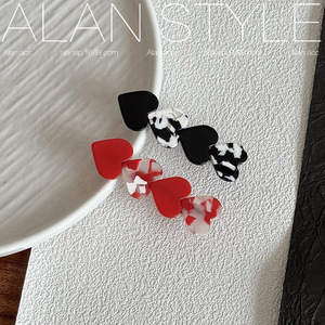 Pinza de Pelo para <span class=keywords><strong>Mujer</strong></span>, Estilo Moderno, de Acetato, sin Costuras, con Diseño de Corazón y Estampado Floral, para Flequillo y Parte Superior del Cabello - Product Image 4