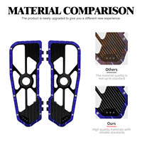 Repose-pieds pour motocyclette, repose-pieds pour conducteur, pour Harley Softail Touring Street Glide Road Glide FLH/T FLHX FLTRX 1986 et plus récents