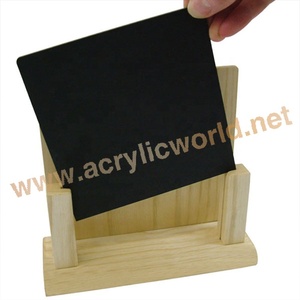 Solid Wood Tabletop Menu Holders for Restaurant <b>Tables</b> Rustic Menu Display Stands with Natural Finish for Cafes and Hotels - Product Image 3
