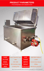 Chất Lượng Cao Giá Tốt Nhất Công Nghiệp Máy Chiên Tự Động Xả Gas Nồi Chiên Nóng Bán Dễ Dàng Hoạt Động Điện Khí Đốt Tự Nhiên - Product Image 3