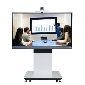 Neues 75-Zoll-Lcd-Büro interaktives elektronisches Whiteboard-Display Netzwerk-Ständer vertikale Fernsehwand digitale Werbetafel