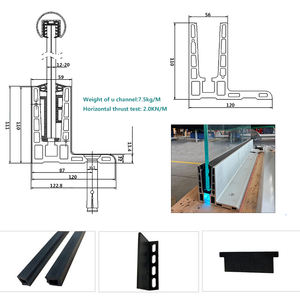 Balustrade en verre LED extérieure avec profilé en aluminium en U, garde-corps en verre pour villa, hôtel, terrasse, balcon, balustrade <span class=keywords><strong>de</strong></span> <span class=keywords><strong>bord</strong></span> <span class=keywords><strong>de</strong></span> <span class=keywords><strong>mer</strong></span> pour projets - Product Image 2