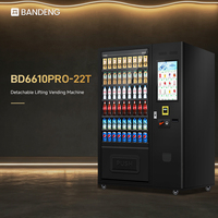 Máquina Refrigerada Combinada BANDENG 6610Pro 22T para Venta Minorista, Desarrollada para Ventas de Productos sin Supervisión, con Compatibilidad para Diferentes Métodos de Carga
