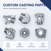 Pièces moulées sous pression en aluminium sur mesure, usine OEM, carter moteur, couvercle de moteur, ADC12 H13, moulage par projection de granulés