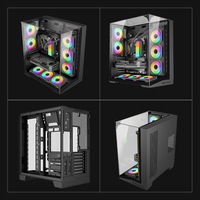Boîtier ATX léger de 6,7 kg compatible avec les GPU de 430 mm, connexion arrière USB 3.0 Type C, carte mère, 2 SSD, 1 HDD, 7 emplacements d'extension