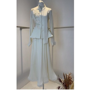 <span class=keywords><strong>Ensemble</strong></span> <span class=keywords><strong>jupe</strong></span> chic deux pièces pour femmes, couleur unie, manches en <span class=keywords><strong>maille</strong></span> florale texturée, <span class=keywords><strong>jupe</strong></span> plissée, <span class=keywords><strong>ensemble</strong></span> deux pièces élégant, tenue pour femmes - Product Image 1