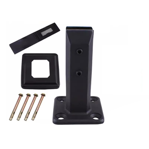 Staircase Handrail - Stainless Steel <strong>Glass</strong> Base for Floor-fixed Fixing <strong>Brackets</strong>, Railing Posts and Accessories Customization - Product Image 1