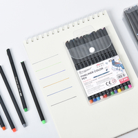 Ensemble de stylos feutres Giorgione 36 couleurs, fournitures artistiques professionnelles, pointe fine 0,4 mm pour dessin, coloriage, croquis