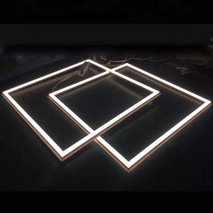 591x591mm वर्ग एल्यूमीनियम 40w पुनर्निर्मित/निलंबित फ्रेम नेतृत्व वाले पैनल प्रकाश वाणिज्यिक कार्यालय के लिए मैट सफेद फ्रेम समायोज्य - Product Image 1