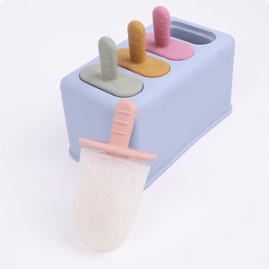 Molde de silicona para helados casero reutilizable con logotipo personalizado, máquina para hacer paletas de fácil liberación, 4 piezas, moldes de silicona para paletas ecológicos - Product Image 5