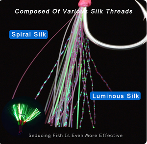 Nieuwe Aankomst Lichtgevende Zoutwater Staaldraad Vismal Dubbele Assist Haak Met Massieve Ring 2 Stks/zak - Product Image 5