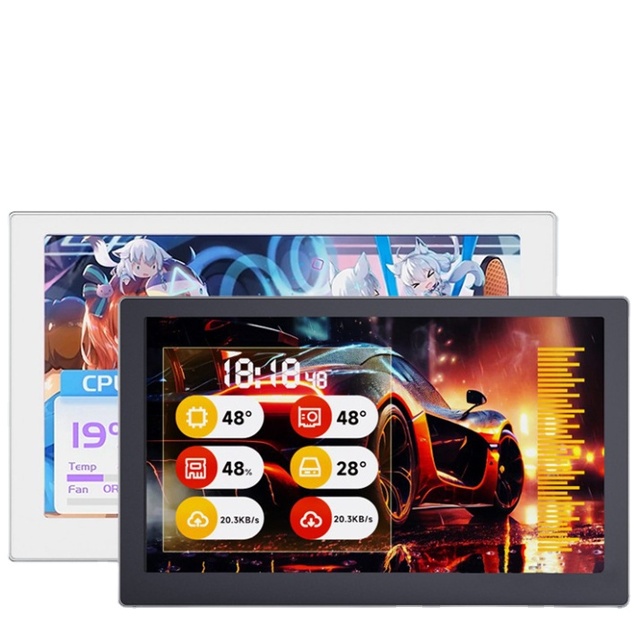 7 Inch New IPS USB Secondary Screen 7" 1024x600 Type-C LCD Computer Hardware Monitor Music Spectrum Analysis Display No AIDA64
