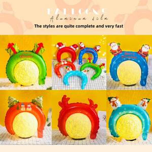 Vente en gros de bandes de cheveux de Noël Ballons Ornements de tête de Noël Ballons en <span class=keywords><strong>film</strong></span> d'aluminium Décorations de fête de vacances - Product Image 5
