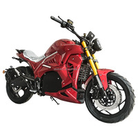 Nouvelle Arrivée Moto Électrique Haute Vitesse Devil pour Adultes, Direct Usine Wuxi, 5 kW 8 kW, Moteur à moyeu, Transmission par chaîne, Lithium 72V