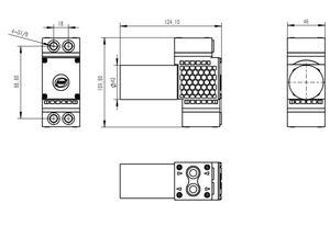 Pompa vakum udara mikro tanpa sikat 24Vdc, pompa diafragma mikro kebisingan rendah, pompa sampel aliran Gas stabil untuk deteksi Gas petrokimia - Product Image 4