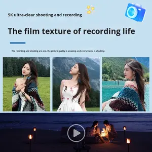 Appareil photo numérique CMOS HD, compact et portable, idéal pour les étudiants, les fêtes, avec écran double et vidéo 5K - Product Image 5