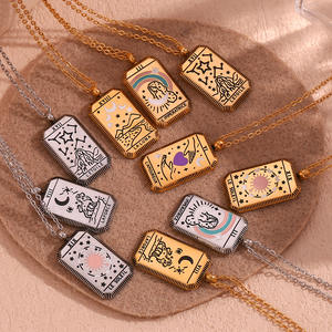 Collar de Acero Inoxidable Chapado en Oro de 18K Estilo Europeo Americano, Collar de Acero de Titanio con Forma de Mariposa para Mujer, Estilo Único y Personalizado - Product Image 3