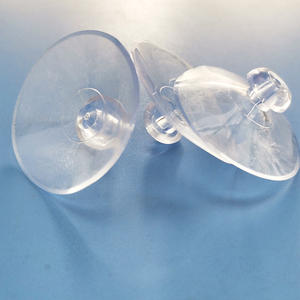 4.5เซนติเมตรหนาขนาดใหญ่พลาสติกใสพีวีซีเห็ดหัวถ้วยดูดที่มีประสิทธิภาพยืนแสดงถ้วยดูดแก้ว - Product Image 6