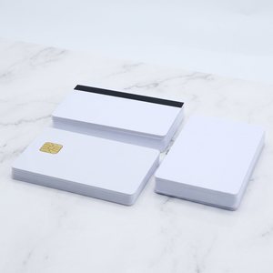 Cartes d'accès RFID/NFC personnalisées CR80, cartes de membre pour entreprises et hôtels, imprimables, en PVC imperméable avec bande magnétique - Product Image 1