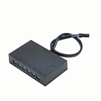 Boîtier de commande LED RF à température de couleur unique LP-2926 avec 6 ports de sortie, compatible avec les capteurs électroniques