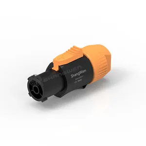 New Upgraded Ip65 Outdoor Input Port Powercon Connection Audio Video 3 Pin Power Connector Male