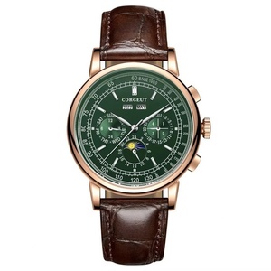 CORGEUT <b>Automatic</b> Mechanical Luxury Watches for Man Business Multification Date Day Month Year 316L Mechanical Men's Watches - Product Image 6