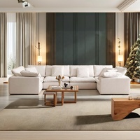 Neues Design Stoff Couch Moderne U-Form Sofa Cloud Sofa Collection Modulare Schnitt Wohnzimmer möbel