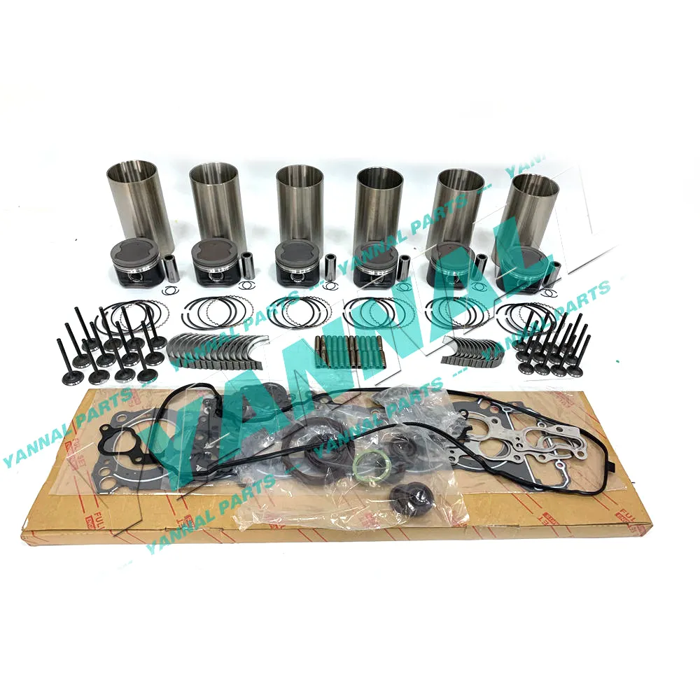 1FZ Engine Rebuild Kit With Piston Rings Full Gasket Set Bearing Valves For Toyota Engine Parts