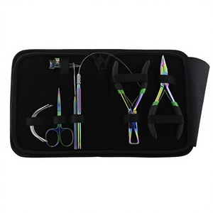 Kit de herramientas de extensión de cabello de alta calidad Multi Color Micro Nano Ring Loop Hair Styling Alicates con gancho de aguja tipo C y tijera - Product Image 1