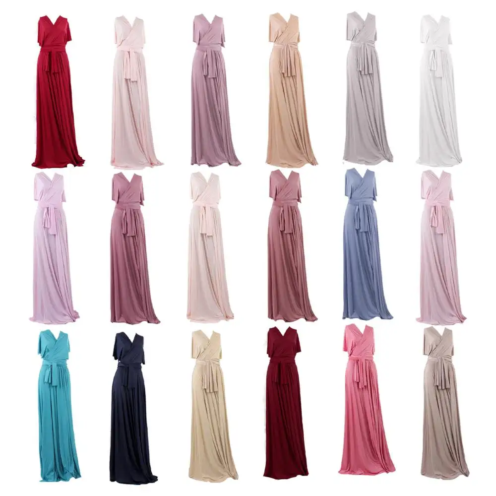 Women's Fashion Long Silk Dress