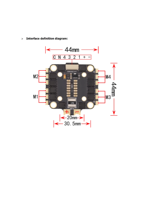 REDCHIP HAKRC F405 50A Stack 4-en-1 Contrôleur de vol F405 Stack 2-6S Compatibilité Drones FPV Prise en charge BF/INAV/PX4/APM