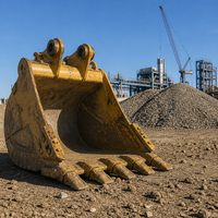 Godet de pelle hydraulique renforcé en acier au manganèse pour travaux lourds, adapté aux excavatrices de 1 à 50 tonnes pour l'exploitation minière et la pierrierie