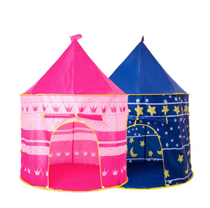 Carpa de Juego Plegable Tipo <span class=keywords><strong>Castillo</strong></span> de Princesa Grande para Niños, de Tela Suave, Portátil, para Interiores y Exteriores, con Bolsa de Transporte, Regalo - Product Image 1