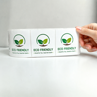 Etiqueta Redonda Cosmética Mate a Prueba de Agua y Aceite con Lámina Dorada Personalizada en Rollo
