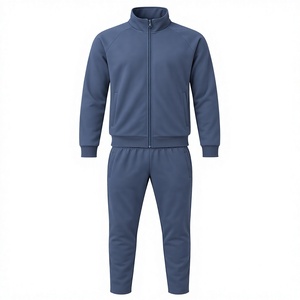 Ensemble de survêtement imprimé coupe-vent pour homme, col montant zippé, décontracté, respirant, en polyester, pour l'hiver, coupe régulière, avec poches latérales - Product Image 1