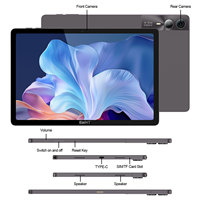 Tablet PC Android 15 de 10.95 Pulgadas, 4G LTE, T616 Octa Core, 16GB RAM, 128GB ROM, FHD Incell, Doble SIM, OEM ODM, Metálica