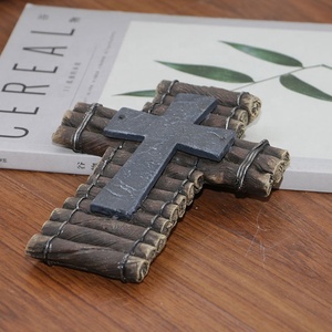 Servicio Personalizado religioso francés Casa de <span class=keywords><strong>Campo</strong></span> diseño resina decoración <span class=keywords><strong>Cruz</strong></span> decoración de <span class=keywords><strong>la</strong></span> pared - Product Image 2